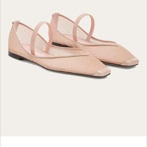 Ballet mesh blush flats